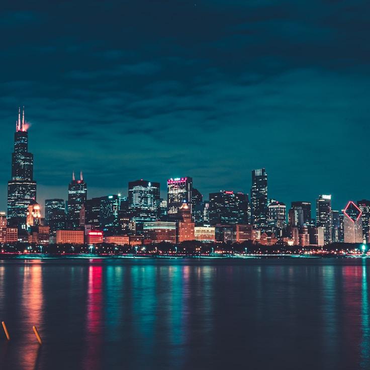 City skyline in Amsterdam, Netherlands